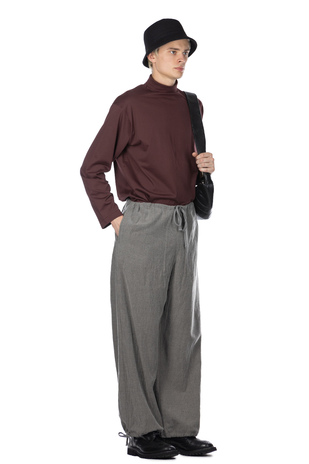 ts(s) - Drawstring Wide Pants - Grey