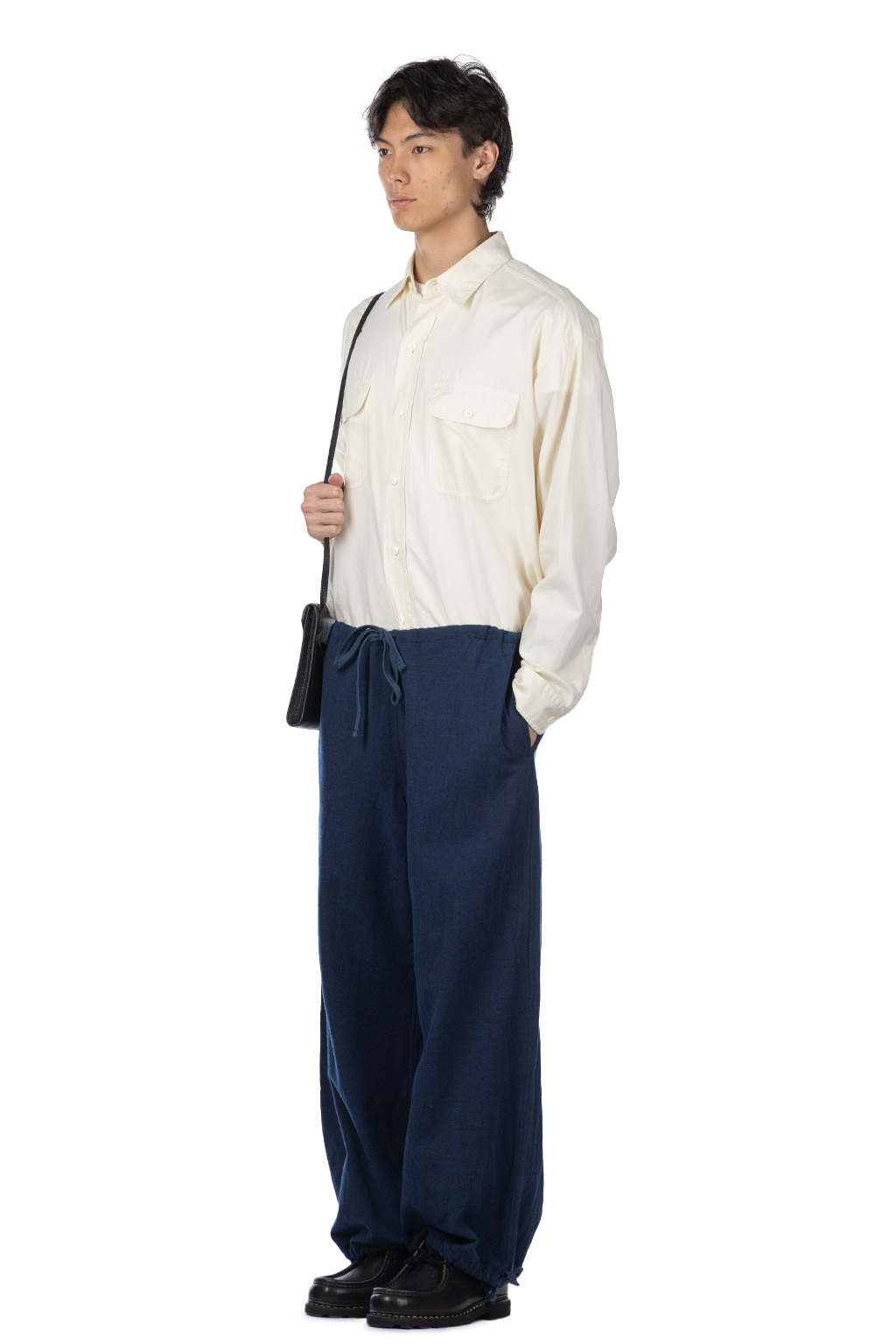 ts(s) - Drawstring Wide Pants - Navy